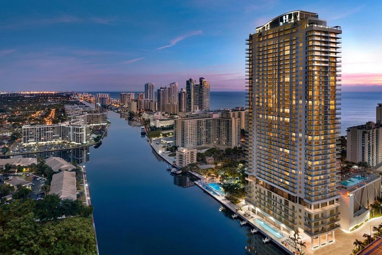 Hyde Beach House Three-Bedroom, Waterfront, Ocean And Intercostal View, Rooftop Pool, 5 Min Walk To Beach Hollywood Dış mekan fotoğraf